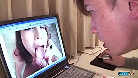 She explores various toys for personal stimulation before an intimate encounter