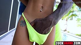 Asian wife records interracial porn vid for cuckold hubby