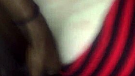 The bbw rides reverse cowgirl on a big black cock