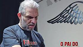 Hot babe gets double teamed in intense fetish massage session