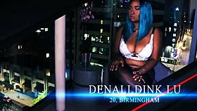 British blonde student smoking joi