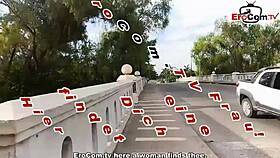 A German tourist picks up a Mexican woman for a vacation date adventure full of excitement