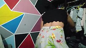 neighbor sneaks in groping my ass turning playful into wild pounding