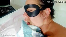 Bound big ass slut spanked deepthroated and swallows real cum