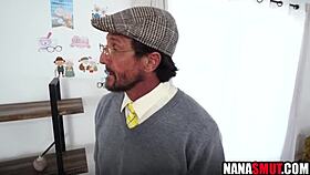 threesome with granny and grandpa