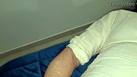 Whoa, huge cock blasts massive sperm in amateur handjob!