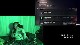 Naked at the lake house, feeling free.