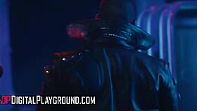 Tru Kait and Geishakyd slobber on cock then ride hard in space!