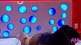 Juicy goth latina pussy creampied rough after clubbing adventure