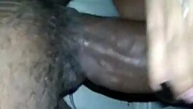 African beauty deepthroats massive black cock in amateur oral frenzy