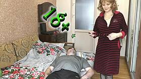 blonde milf fingers wet pussy squirts orgasm into mouth with handjob