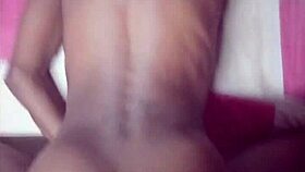 heart-pounding ebony beauty delivers intense doggystyle pounding with sloppy blowjob and handjob