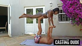 Slutty black college babe deepthroats bbc then rides cheating on clueless hubby pov