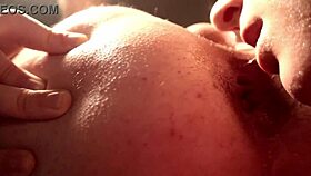 dude she rims my balls close-up to settle that card debt