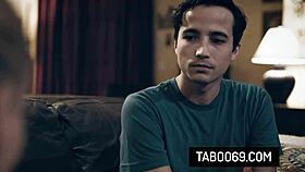 hey cougar milf christie stevens rides hard as older guy jumps in for threesome action