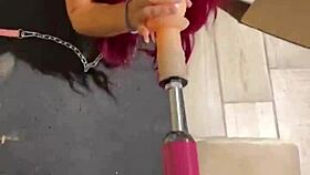 Hey, can my sex machine deepthroat fuck this cat girl with huge dildo sucking hardcore?