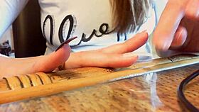 my long nails tease in sexy asmr hand and nail relaxation video