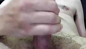 another brazilian strokes cock close-up to massive cumshot