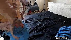 young brazilian girlfriend rides huge endowed cock wildly