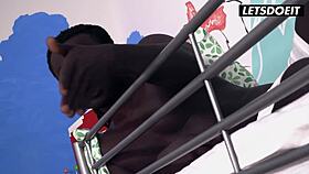 i can't resist this petite teen elena vega taking bbc so deep