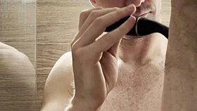 i trim my sweaty hairy armpits chest and arms post gym for upcoming shoot