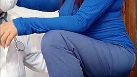 dirty doctor dominates cute latina nurse in hospital office sex apartment