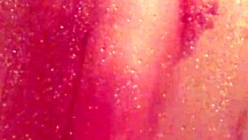 shy girl steps into steamy shower for intimate bathing moment