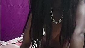 heart-pounding ebony beauty delivers intense doggystyle pounding with sloppy blowjob and handjob