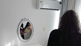 TRV rams big cock into thong-clad barefoot busty Latina