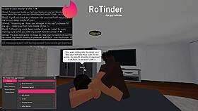 Roblox babe roleplays slut fucked hard by massive black cock monster pounding
