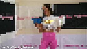 oh god april paisley vs amy murphy bra panties wrestling—loser diapered!