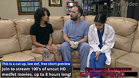 Nicole Luva endures the twisted podiatrist foot exam