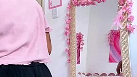 Chubby babe farts while prepping for her hot date