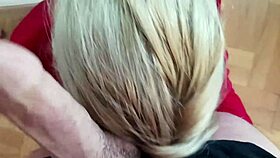 homemade milf deepthroats monster cock swallows face cum 💦😍