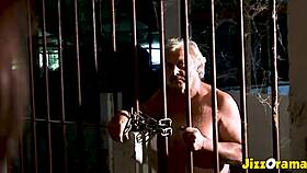 uhh grandpa's wrinkled cock gets sloppy blowjob from flat chested girl