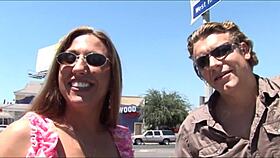 Alisandra fixes car trouble with wild big cock fucking cowgirl blowjob