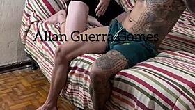 Carmona Massages Naked Allan Guerra's Ass Erotically!