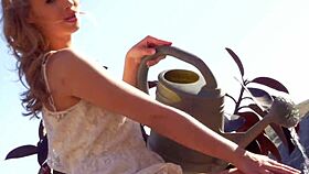 jillian janson fingers herself to orgasm in stunning nature