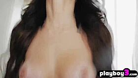 Busty Amateur Teen Sucks and Fucks Roommate's Hard Cock