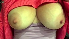 Italian milf artemisia bounces juicy big natural tits close-up