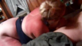 Husband's Bet Loss Leads Friend to Fuck Tattooed Blonde Wife's Big Tits and Slutty Pussy