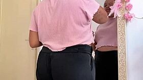 Chubby babe farts while prepping for her hot date