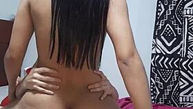 Catch amateur latina watching porn make bet end up fucking intensely