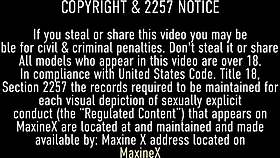 scott rhodes pumps hard into maxine x then unloads cum on her lips