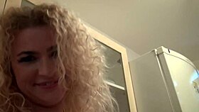 oh god, my curly blonde heart races showing this pretty pussy off