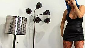 Hot Milf In Fishnets Rides Big Cock On Bed Deep!