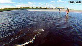 Ever seen a beach orgy where Nicoly Mattos and Lukas Zaad dominate hot newbie Raquel?