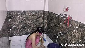 desi skinny natural tits babe fucked rough in shower 🚿💦