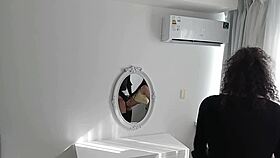 TRV rams big cock into thong-clad barefoot busty Latina