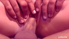 Confident Brunette Seduces Man Into Wild Ride. Demands Explosive Facial Cumshot.